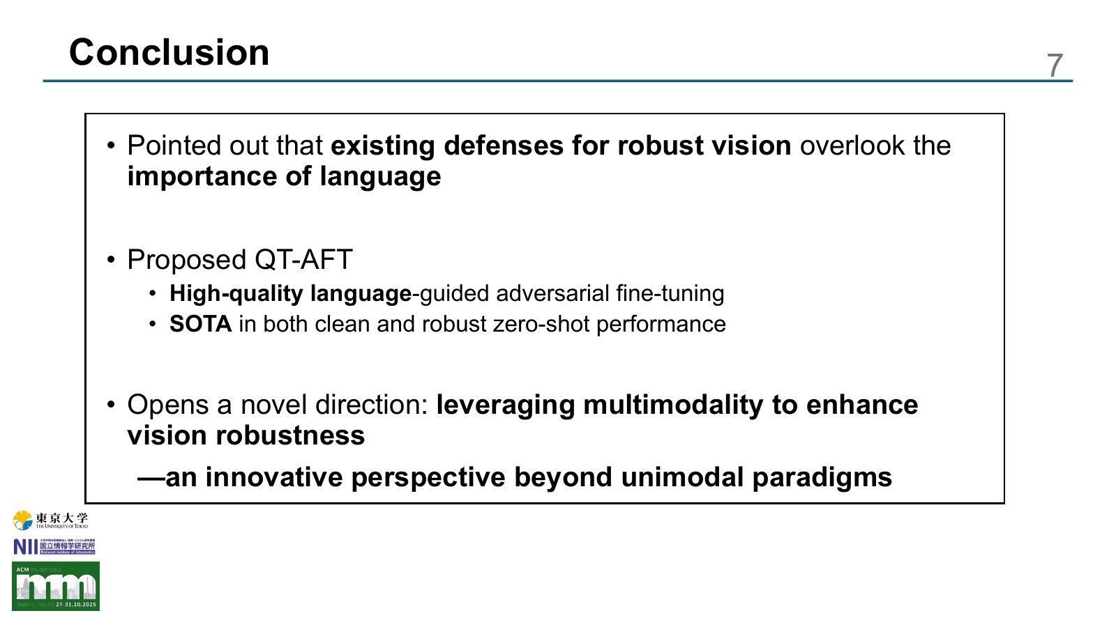 Quality Text, Robust Vision: The Role of Language in Enhancing Visual Robustness of Vision-Language Models slide 6